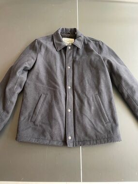 Levi's Men's Navy Pea Coat with Snap Front